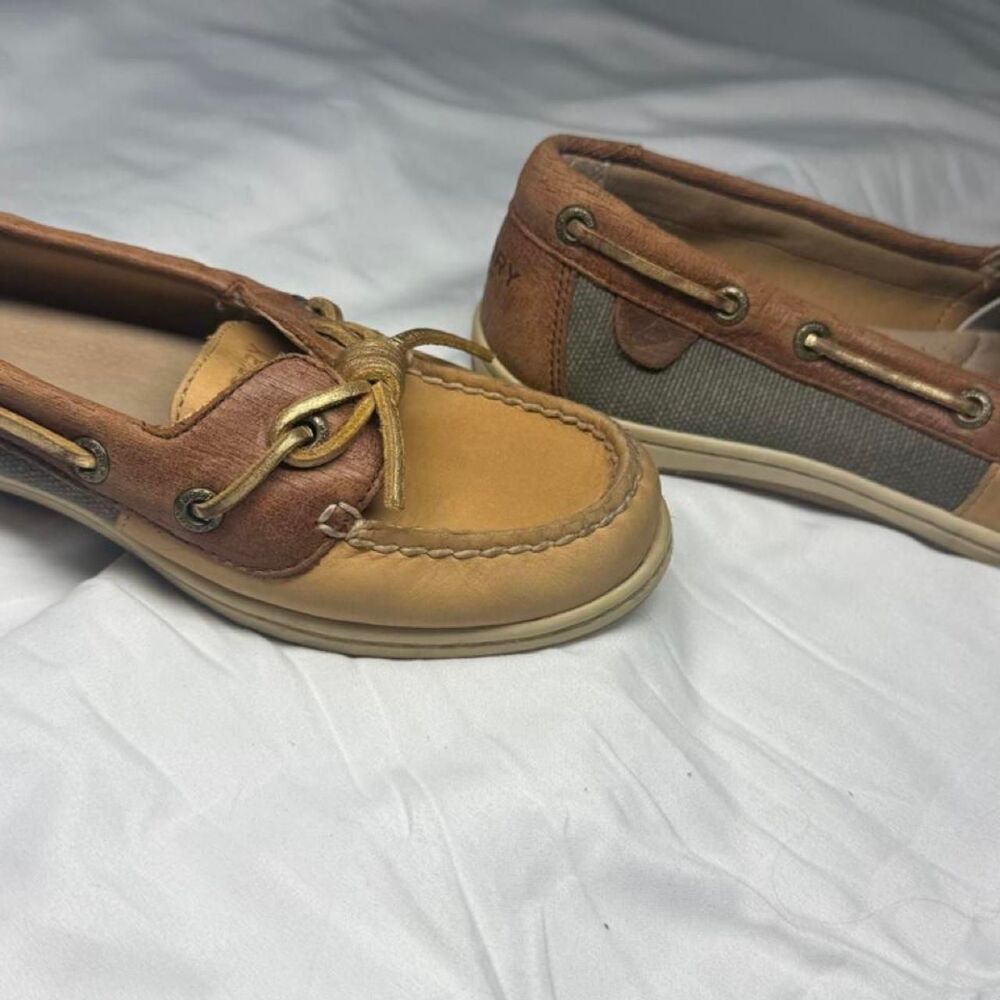 Sperry Women's Brown and Tan Boat-shoes - Picture 4 of 7